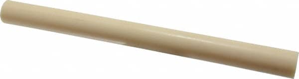Made in USA - 1' Long, 1" Diam, ABS Plastic Rod - Beige - Exact Tooling