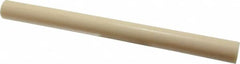 Made in USA - 1' Long, 1" Diam, ABS Plastic Rod - Beige - Exact Tooling