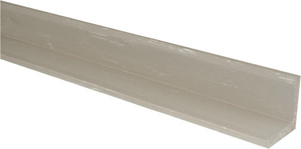 Value Collection - 2 Inch Leg Long x 1/4 Inch Thick x 5 Ft. Long, Standard Plastic Angle - Exact Tooling