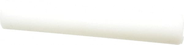 Value Collection - 1' Long, 2" Diam, Polyethylene (HDPE) Plastic Rod - White - Exact Tooling