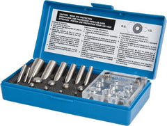 Precision Brand - 1/8 to 3/4 Inch Diameter Shim Punch and Die Set - 1/8, 3/16, 1/4, 5/16, 3/8, 7/16, 1/2, 5/8 and 3/4 Inch Diameter, 9 Piece - Exact Tooling