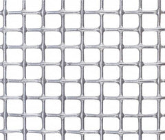 Value Collection - 11 Gage, 0.12 Inch Wire Diameter, 1 x 1 Mesh per Linear Inch, Steel, Wire Cloth - 0.88 Inch Opening Width, 36 Inch Wide, Cut to Length, Galvanized after Weave - Exact Tooling