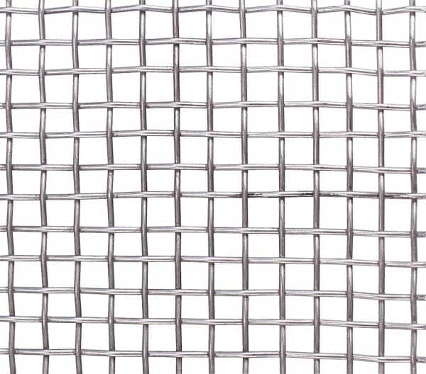 Value Collection - 10 Gage, 0.135 Inch Wire Diameter, Stainless Steel, Space Cloth - 3/4 Inch Space Opening, 48 Inch Wide, Cut to Length - Exact Tooling