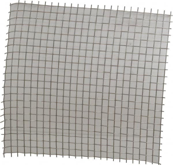 Value Collection - 16 Gage, 0.063 Inch Wire Diameter, 2 x 2 Mesh per Linear Inch, Stainless Steel, Wire Cloth - 0.437 Inch Opening Width, 12 Inch Wide x 12 Inch Stock Length - Exact Tooling
