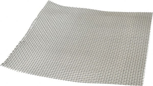 Value Collection - 19 Gage, 0.041 Inch Wire Diameter, 5 x 5 Mesh per Linear Inch, Stainless Steel, Wire Cloth - 0.159 Inch Opening Width, 12 Inch Wide x 12 Inch Stock Length - Exact Tooling
