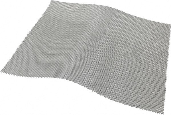 Value Collection - 22 Gage, 0.028 Inch Wire Diameter, 8 x 8 Mesh per Linear Inch, Stainless Steel, Wire Cloth - 0.097 Inch Opening Width, 12 Inch Wide x 12 Inch Stock Length - Exact Tooling