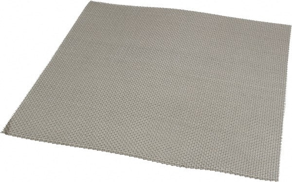 Value Collection - 23 Gage, 0.025 Inch Wire Diameter, 10 x 10 Mesh per Linear Inch, Stainless Steel, Wire Cloth - 0.075 Inch Opening Width, 12 Inch Wide x 12 Inch Stock Length - Exact Tooling