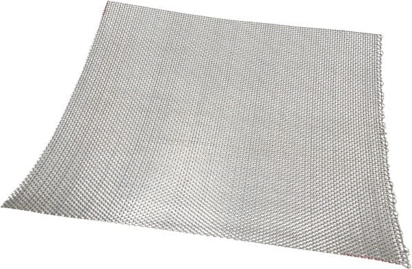 Value Collection - 20 Gage, 0.035 Inch Wire Diameter, 10 x 10 Mesh per Linear Inch, Stainless Steel, Wire Cloth - 0.065 Inch Opening Width, 12 Inch Wide x 12 Inch Stock Length - Exact Tooling