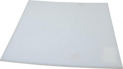 Made in USA - 3/16" Thick x 12" Wide x 1' Long, Polyethylene (UHMW) Sheet - White, ±0.20% Tolerance - Exact Tooling