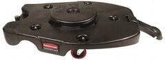 Rubbermaid - Round Polyethylene Twist-On Trash Can Dolly - Compatible with 20, 28, 32, 40, 44 & 55 Gal Containers, 14-3/8" High x 21" Wide x 29" Long, Compatible with Brute 2620, 2632, 2643, 2655 - Exact Tooling