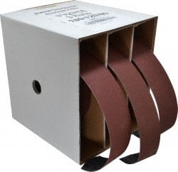 Tru-Maxx - 25 Yards x 2" 3 Piece Roll Kit - 80, 120 & 180 Grit, & Medium, Fine & Very Fine Grades - Exact Tooling