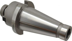 Accupro - NMTB50 Taper Shank 1-1/4" Pilot Diam Shell Mill Holder - 1.88" Flange to Nose End Projection, 5/8-18 Lock Screw, Through-Spindle Coolant - Exact Tooling