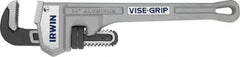 Irwin - 24" Aluminum Straight Pipe Wrench - 3" Pipe Capacity - Exact Tooling