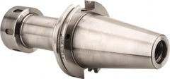 Accupro - 3/64" to 1" Capacity, 5-1/2" Projection, CAT50 Taper Shank, TG/PG 100 Collet Chuck - 0.0002" TIR, Through-Spindle & DIN Flange Coolant - Exact Tooling