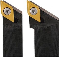 Seco - SDJC, Left Hand Cut, 93° Lead Angle, 32mm Shank Height x 25mm Shank Width, Neutral Rake Indexable Turning Toolholder - 170mm OAL, DCMT 1504.. Insert Compatibility, Series Screw Lock - Exact Tooling