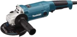 Makita - 5" Wheel Diam, 11,000 RPM, Corded Angle & Disc Grinder - 5/8-11 Spindle, 120 Volts, 10.5 Amps - Exact Tooling