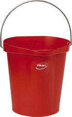 Vikan - 3 Gal, Polypropylene Round Red Single Pail with Pour Spout - Handle Included - Exact Tooling