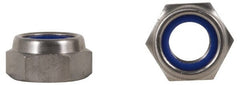 Value Collection - 3/8-16 UNC 18-8 Heavy Hex Lock Nut with Nylon Insert - 11/16" Width Across Flats, 13/32" High, Uncoated - Exact Tooling