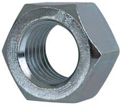 Value Collection - 1-1/2 - 12 UNF Steel Right Hand Hex Nut - 2-1/4" Across Flats, 1.317" High, Zinc-Plated Finish - Exact Tooling