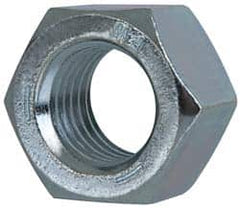 Value Collection - 1-1/2 - 12 UNF Steel Right Hand Hex Nut - 2-1/4" Across Flats, 1.317" High, Zinc-Plated Finish - Exact Tooling