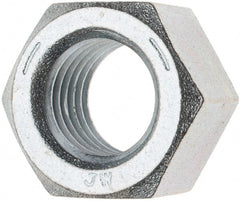 Value Collection - 1-3/8 - 6 UNC Steel Right Hand Hex Nut - 2-1/16" Across Flats, 1.206" High, Zinc Clear Finish - Exact Tooling