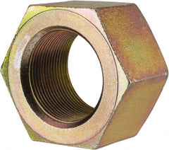 Value Collection - 1-3/4 - 12 UN Steel Right Hand Hex Nut - 2-3/4" Across Flats, 1-1/2" High, Zinc Yellow Dichromate Finish - Exact Tooling