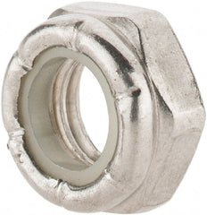 Value Collection - 3/8-16 UNC 18-8 Hex Lock Nut with Nylon Insert - 9/16" Width Across Flats, 17/64" High, Uncoated - Exact Tooling