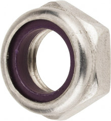 Value Collection - 1/2-20 UNF 18-8 Hex Lock Nut with Nylon Insert - 3/4" Width Across Flats, 5/16" High, Uncoated - Exact Tooling