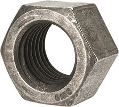 Value Collection - 1-1/2 - 6 UNC Steel Right Hand Hex Nut - 2-1/4" Across Flats, 1.317" High, Uncoated - Exact Tooling
