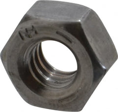 Value Collection - 1/4-20 UNC Steel Right Hand Hex Nut - 7/16" Across Flats, 0.226" High, Uncoated - Exact Tooling