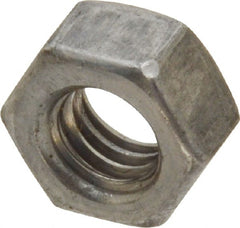 Value Collection - 5/16-18 UNC Steel Right Hand Hex Nut - 1/2" Across Flats, 17/64" High, Uncoated - Exact Tooling