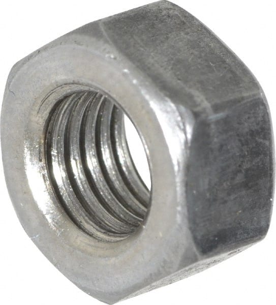 Value Collection - 5/16-24 UNF Steel Right Hand Hex Nut - 1/2" Across Flats, 17/64" High, Uncoated - Exact Tooling