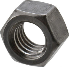 Value Collection - 3/8-16 UNC Steel Right Hand Hex Nut - 9/16" Across Flats, 21/64" High, Uncoated - Exact Tooling