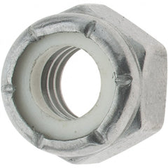 Value Collection - 5/16-18 UNC 316 Hex Lock Nut with Nylon Insert - 1/2" Width Across Flats, 11/32" High - Exact Tooling