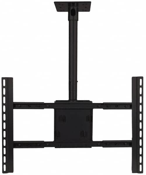 Video Mount - Steel, Flat Panel Ceiling Mount For 42 to 70 Inch Plasma Monitor - Black, 180 Lbs. Load Capacity, 0 to 18 Inch Vertical Opening, 15° Max Tilt Angle, Ceiling Mount Rotating and Tilting - Exact Tooling