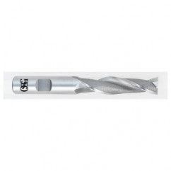 1-1/4 Dia. x 5-1/2 Overall Length 2-Flute Square End HSS-CO SE End Mill-Round Shank-Center Cutting-Uncoated - Exact Tooling