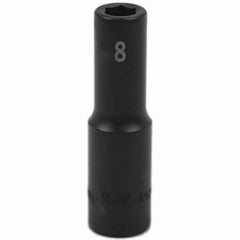 SK - Impact Socket - 3/8"DR 8MM DEEP IMPACT SOCKET - Exact Tooling
