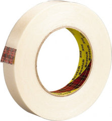 3M - 12mm x 330m Clear Rubber Adhesive Strapping Tape - Polypropylene Film Backing, 6.6 mil Thick, 380 Lb Tensile Strength, Series 898 - Exact Tooling