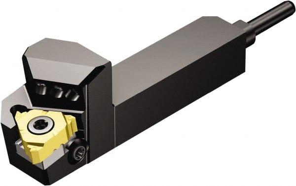 Sandvik Coromant - External Thread, Right Hand Cut, 1/2" Shank Width x 1/2" Shank Height Indexable Threading Toolholder - 2.7559" OAL, 266.RG-16.. Insert Compatibility, QS-266RFA..HP Toolholder, Series CoroThread 266 - Exact Tooling