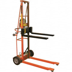 Wesco Industrial Products - 750 Lb Capacity, 62" Lift Height, Adjustable Forks Option for Triple Truck Manually Operated Lift - Exact Tooling