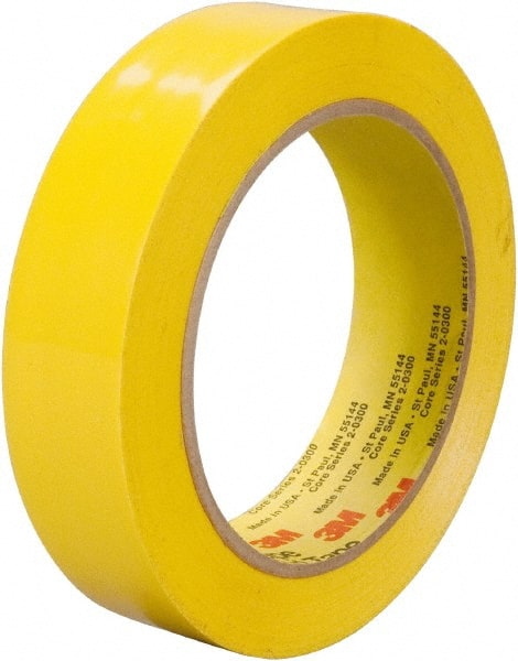 3M - 36 Yds. x 1", Yellow Polyethylene Film Tape - 483 Series, 5 mil Thick, 10 Lb./Inch Tensile Strength - Exact Tooling
