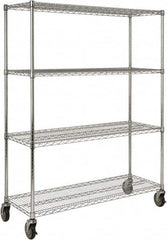 Rubbermaid - 4 Shelf Wire Shelving - Starter Unit - 50" Wide x 18" Deep x 67-5/32" High, - Exact Tooling