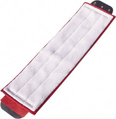 Unger - 5" Red Head Band, Large Microfiber Loop End Mop Pad - Quick Change Connection - Exact Tooling