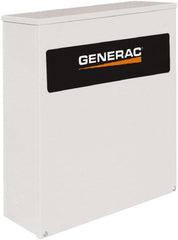 Generac Power - 3 Phase, 277/480 Input Volt, 100 Amp, Automatic Transfer Switch - 3R NEMA Rated, Aluminum, 24 Inch Wide x 10 Inch Deep x 36.1 Inch High, Automatic Exerciser, Electrically Operated, IEC 60947-6-1 - Exact Tooling