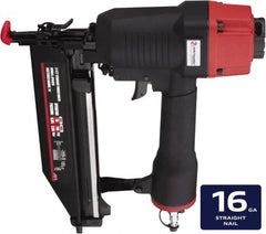 Value Collection - 1 to 2-1/2" Nail Length, 0.118" Nail Diam, 16 Gauge Finish Air Nailer - 70 to 110 psi - Exact Tooling