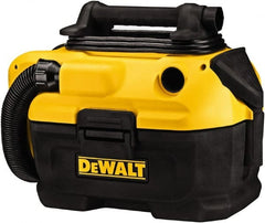 DeWALT - 2 Gal Plastic Tank, Electric & Battery Powered Wet/Dry Vacuum - 120 VAC & 18/20 Volt, 5' Hose Fitting, Cordless, HEPA Filter, Accessories Included - Exact Tooling