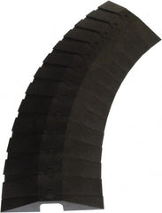 UltraTech - 1 Channel, 3 Ft Long, 1-1/2" Max Compatible Cable Diam, Black ABS On Floor Cable Cover - 13-5/8" Overall Width x 2-1/8" Overall Height, 3" Channel Width x 1-1/2" Channel Height - Exact Tooling