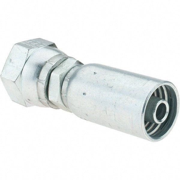 Eaton - Female Metric Steel Hydraulic Hose Swivel - -6 Hose Size, 3/8" Hose Diam - Exact Tooling