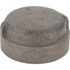 Value Collection - Size 2", Class 300, Malleable Iron Black Pipe End Cap - 300 psi, Threaded End Connection - Exact Tooling