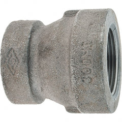 Value Collection - Class 300, 1/4" Black Pipe Reducing Coupling - Threaded, Malleable Iron - Exact Tooling